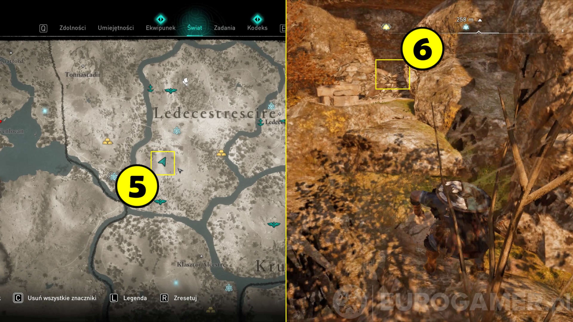 Assassins Creed Valhalla Mapa Skarbów Ledecestrescire Anglia Eurogamerpl